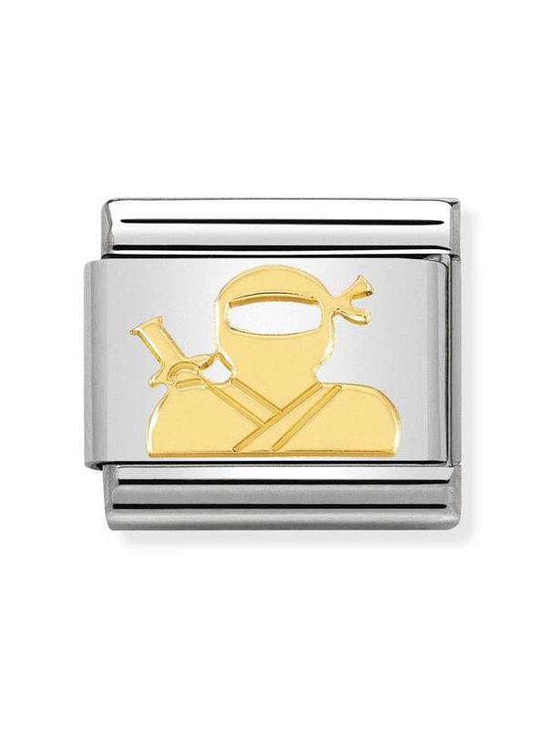 Composable Classic Dekoratif Link - Semboller - Ninja - (38 Ninja) 18K Altın