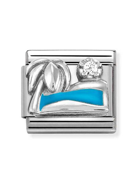 Composable Classic Dekoratif Link - Semboller - Palm Ağacı -  925 Gümüş Zirkon