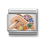 Composable Classic Dekoratif Link - Semboller - Rainbow Düğüm -  9K Rose Altın