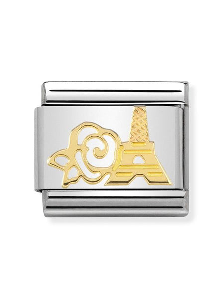 Composable Classic Dekoratif Link - Semboller - Rose ve Eyfel Kulesi -  18K Altın