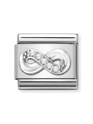 Composable Classic Dekoratif Link  Semboller  Sonsuzluk  41 Infinity 925 Gümüş Zirkon