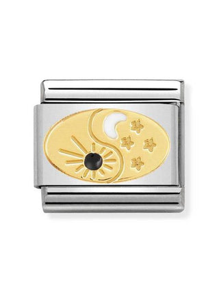 Composable Classic Dekoratif Link - Semboller - Tao Sun ve Moon -  18K Altın