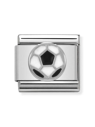 Composable Classic Dekoratif Link - Semboller - Top - (13 Soccer ball) 925 Gümüş