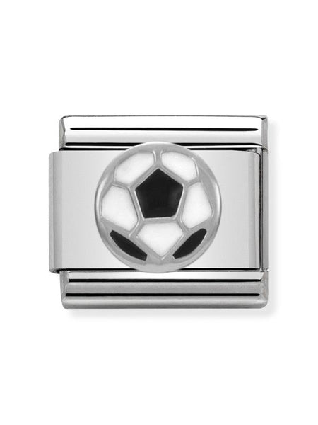 Composable Classic Dekoratif Link - Semboller - Top - (13 Soccer ball) 925 Gümüş