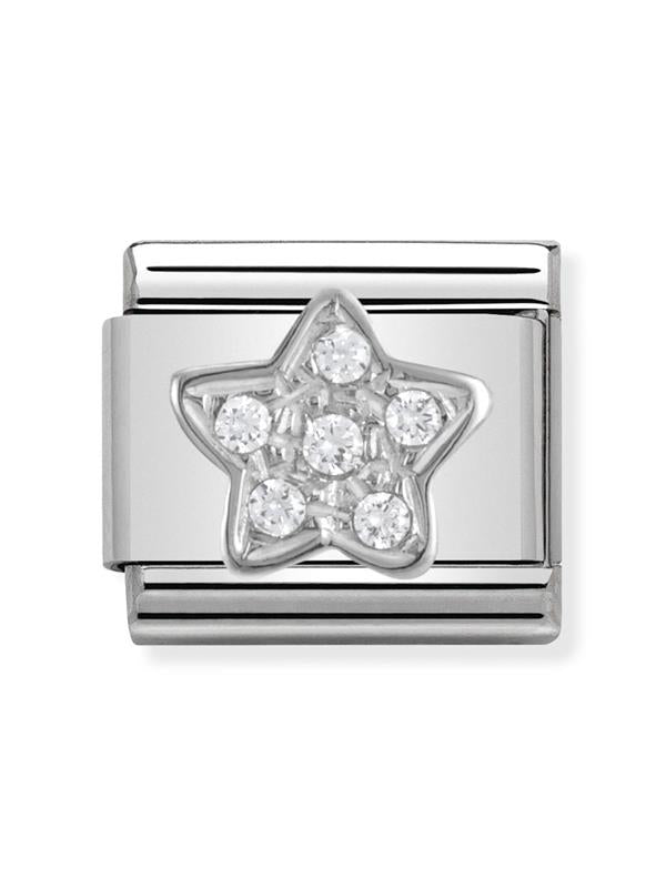 Composable Classic Dekoratif Link - Semboller - Yıldız - (02 Star) 925 Gümüş Zirkon