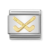Composable Classic Dekoratif Link - Spor - Hokey - (07 Hockey clubs) 18K Altın