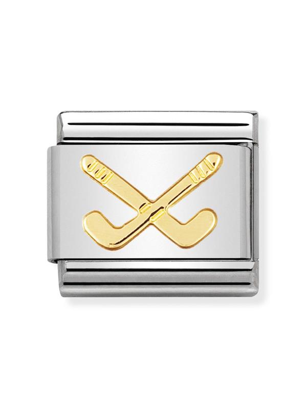 Composable Classic Dekoratif Link - Spor - Hokey - (07 Hockey clubs) 18K Altın