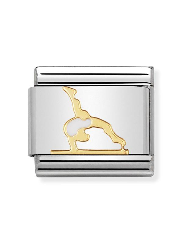 Composable Classic Dekoratif Link - Spor - Jimnastikçi - (37 Gymnast) 18K Altın