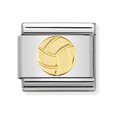 Composable Classic Dekoratif Link - Spor - Voleybol - (11 Volley ball) 18K Altın