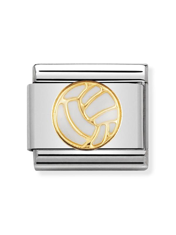 Composable Classic Dekoratif Link - Spor - Voleybol - (33 Volley ball) 18K Altın