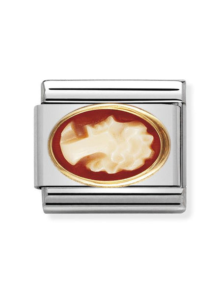 Composable Classic Dekoratif Link - Taşlar Oval - Kameo - (12 CAMEO) 18K Altın