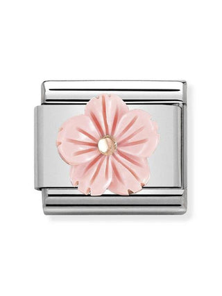 Composable Classic Dekoratif Link  Taşlar Semboller  Çiçek   9K Rose Altın