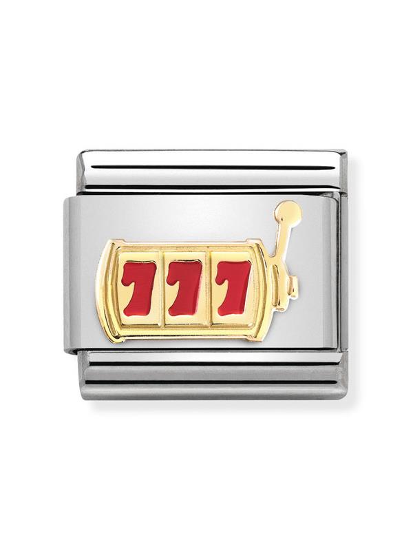 Composable Classic Dekoratif Link - Teknoloji - Kumar makinesi -  18K Altın