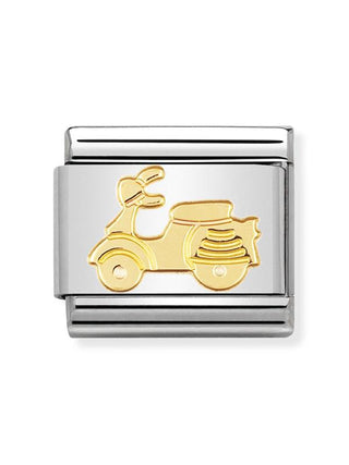 Composable Classic Dekoratif Link - Teknoloji - Motosiklet - (06 Vespa) 18K Altın