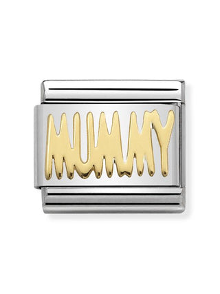Composable Classic Dekoratif Link - Yazılar - Annecim -  (21 Mummy) 18K Altın
