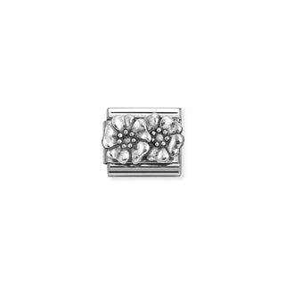 Composable Classic OXIDIZED SYMBOLS in st,steel and 925 sterling silver Flowers