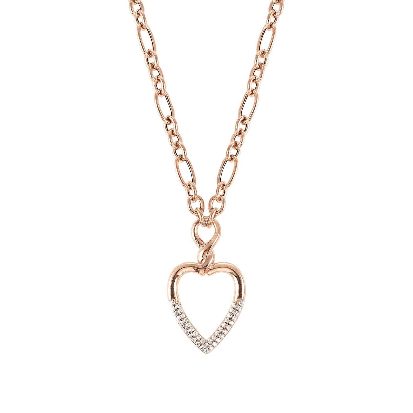 Endless - Kolye - Rose altın kalp