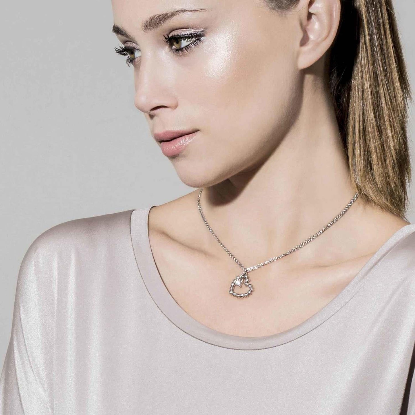 Rock in Love Silver - Kolye - Rose Altın