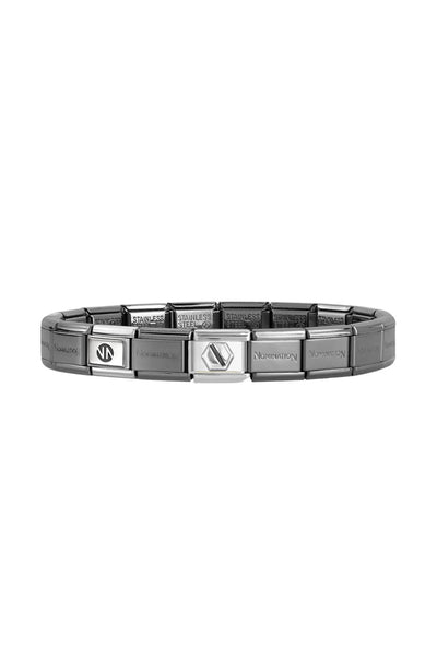 Orijinal İtalyan Charm Bileklik Kişiselleştirilebilir Siyah Made in Italy